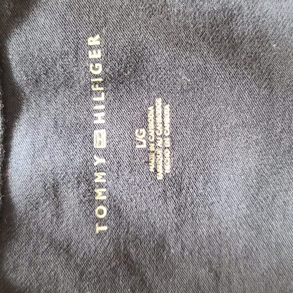 Tommy Hilfiger Polo Shirt Size Large Blue Embroide - Picture 2 of 4